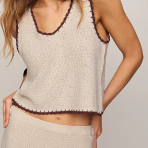 Whipstitch Tank | Linen
