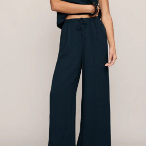 Straight-Leg Linen Trousers