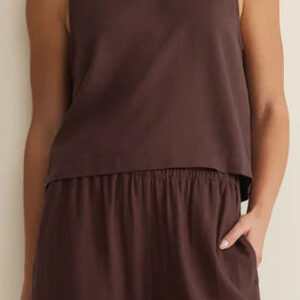 Linen Top | Chocolate Cherry