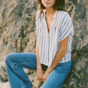 Parallel Linen Button Down | Palace Blue
