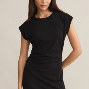 Mini Dress | Black, Dusty Palm